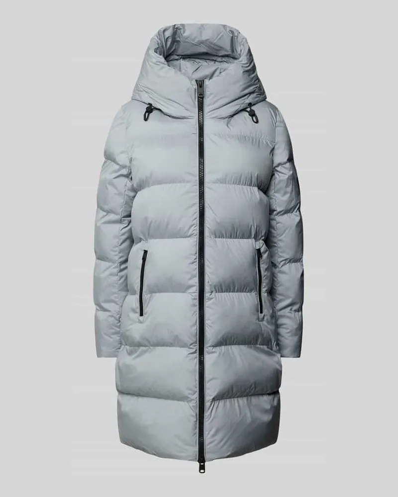 ECOALF Steppmantel mit Kapuze 'MANLIE Hellgrau