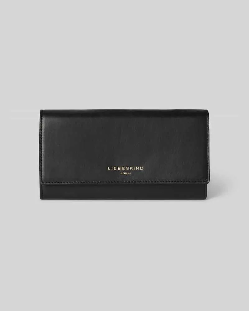 Liebeskind Clutch mit Label-Print Modell 'Hilla Valentina Black