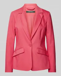 COMMA Blazer in unifarbenem Design mit Pattentaschen Pink