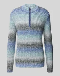 Fynch-Hatton Strickpullover in Melange-Optik Tuerkis