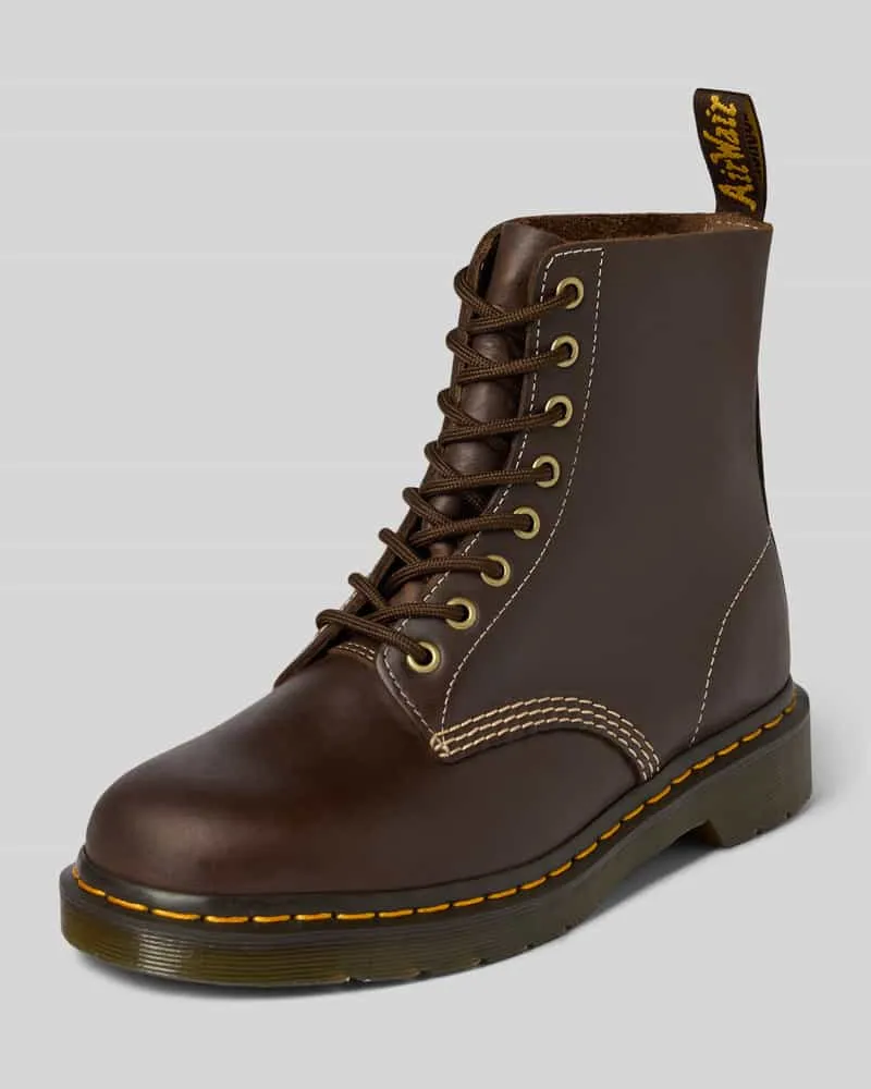 Dr.Martens Boots aus Leder mit Label-Detail Modell 'Pascal Dunkelbraun