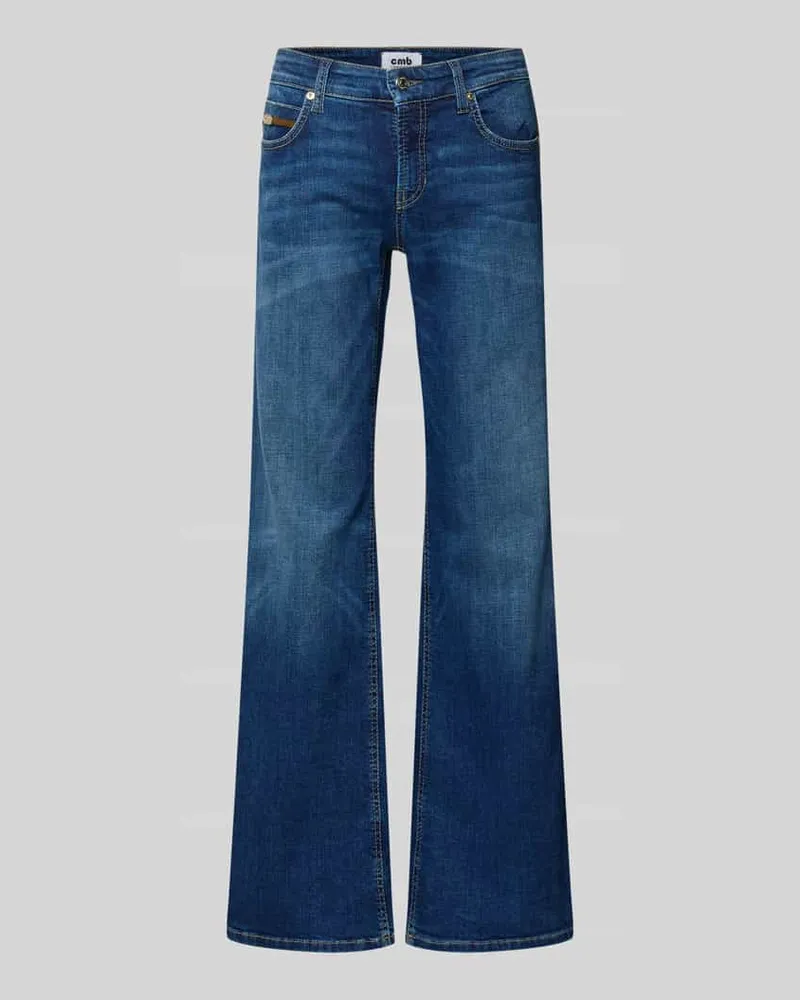 Cambio Flared Jeans mit 5-Pocket-Design Modell 'TESS Blau