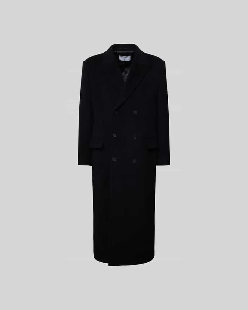 Filippa K Mantel mit Reverskragen Black