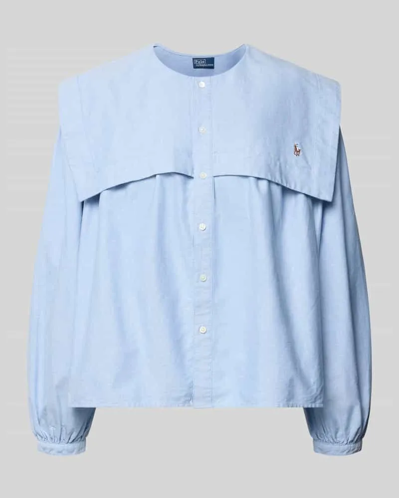 Ralph Lauren Hemdbluse mit Matrosenkragen Bleu