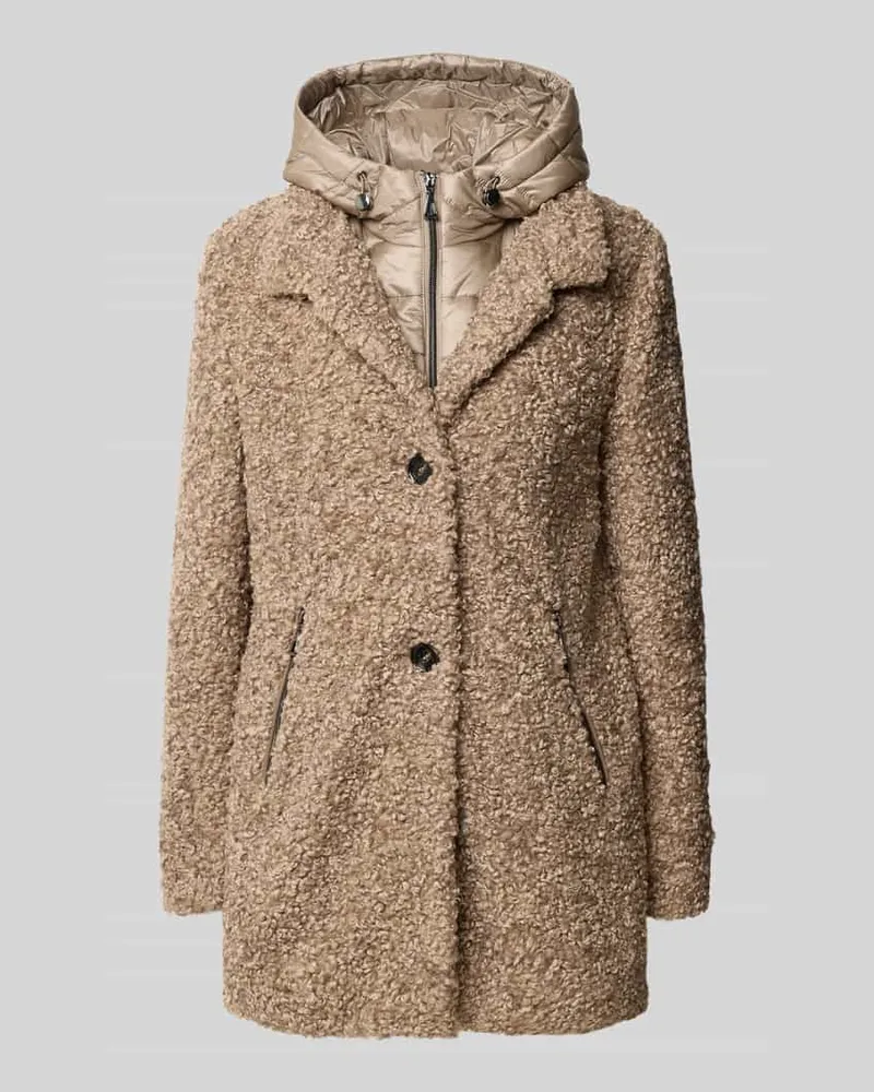 AMBER & JUNE Jacke im 2-in-1-Look Beige