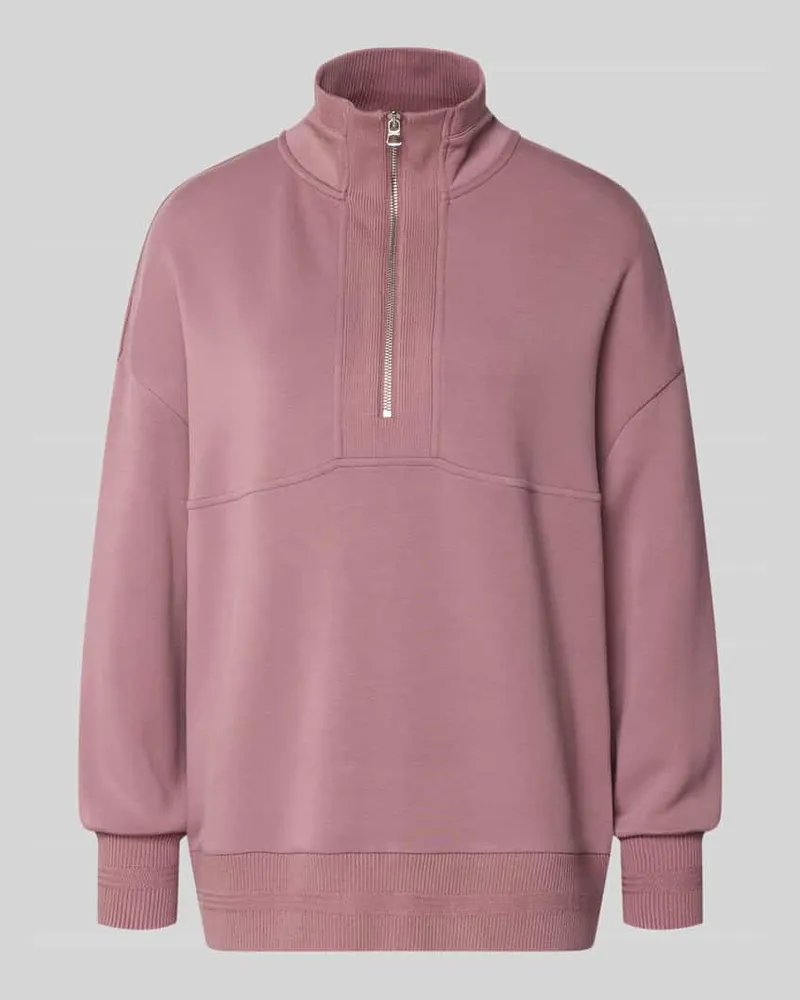 Varley Sweatshirt mit Troyer-Kragen Modell 'molly Bordeaux