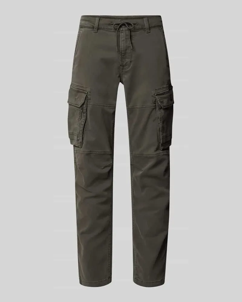 PME Legend Skinny Fit Cargohose mit Tunnelzug Modell 'Expedizor Khaki