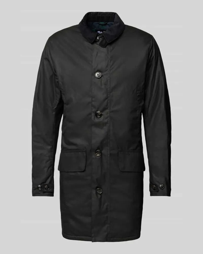 Barbour Jacke mit Pattentaschen Modell 'WAX MAC Black