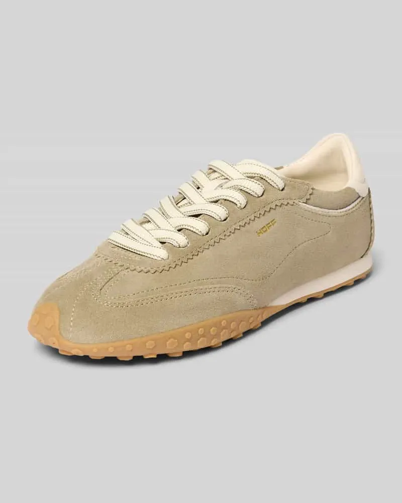 HOFF Sneaker aus echtem Leder mit Logo-Detail Modell 'Bridge Hellgruen