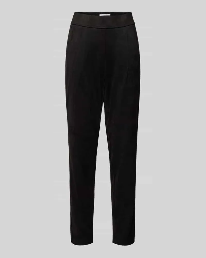 RAFFAELLO ROSSI  Slim Fit Hose mit Ziernähten Modell 'CANDICE Black
