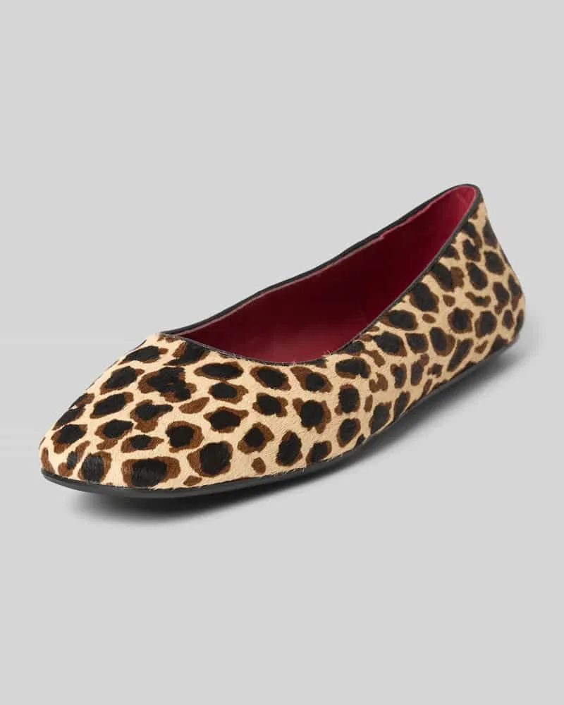 Marc Cain Ballerinas mit Allover-Animal-Print Beige