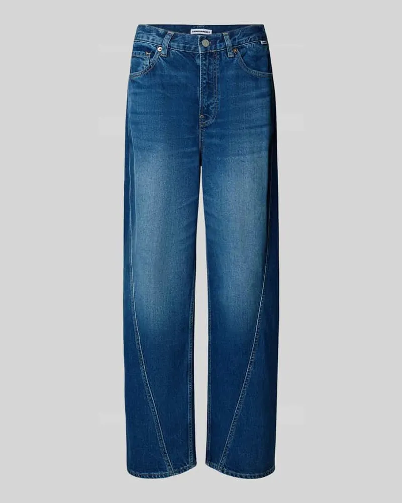 Armedangels Barrel Fit Jeans aus reiner Baumwolle Modell 'HAAYI Jeansblau