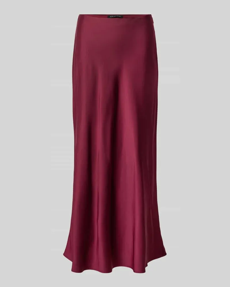 Armani Exchange Maxirock mit gelegten Falten Bordeaux