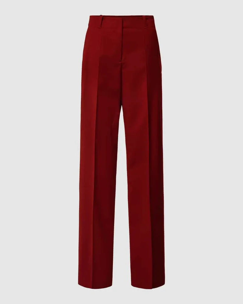 HUGO BOSS Stoffhose mit Bügelfalten Modell 'Hulana Bordeaux