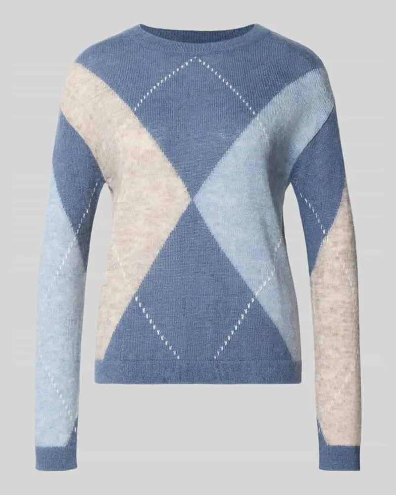 S.Oliver Pullover aus Wolle Alpaka-Mix Bleu