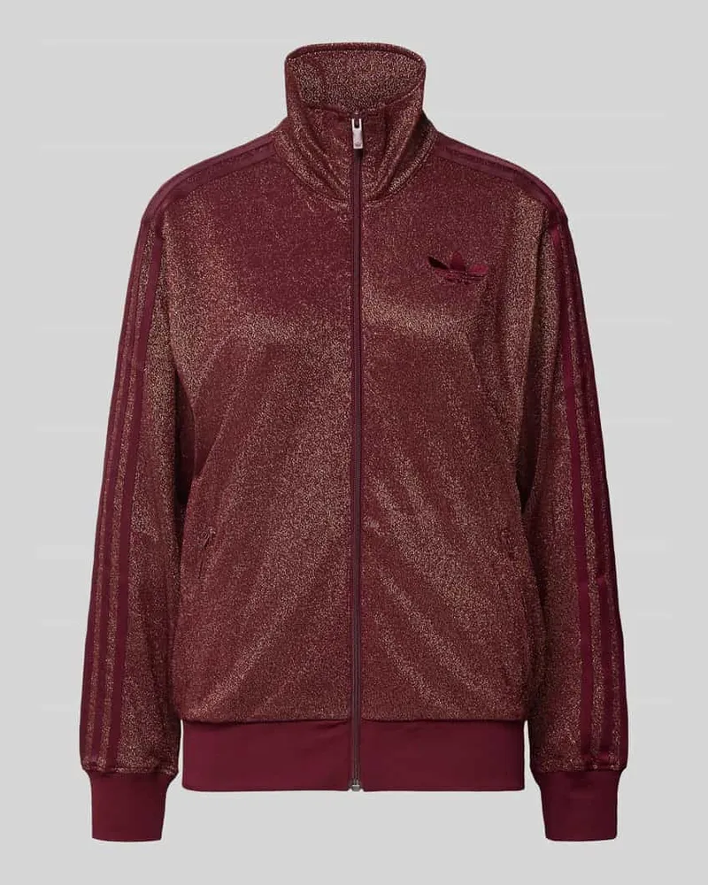 adidas Sweatjacke mit Stehkragen Bordeaux