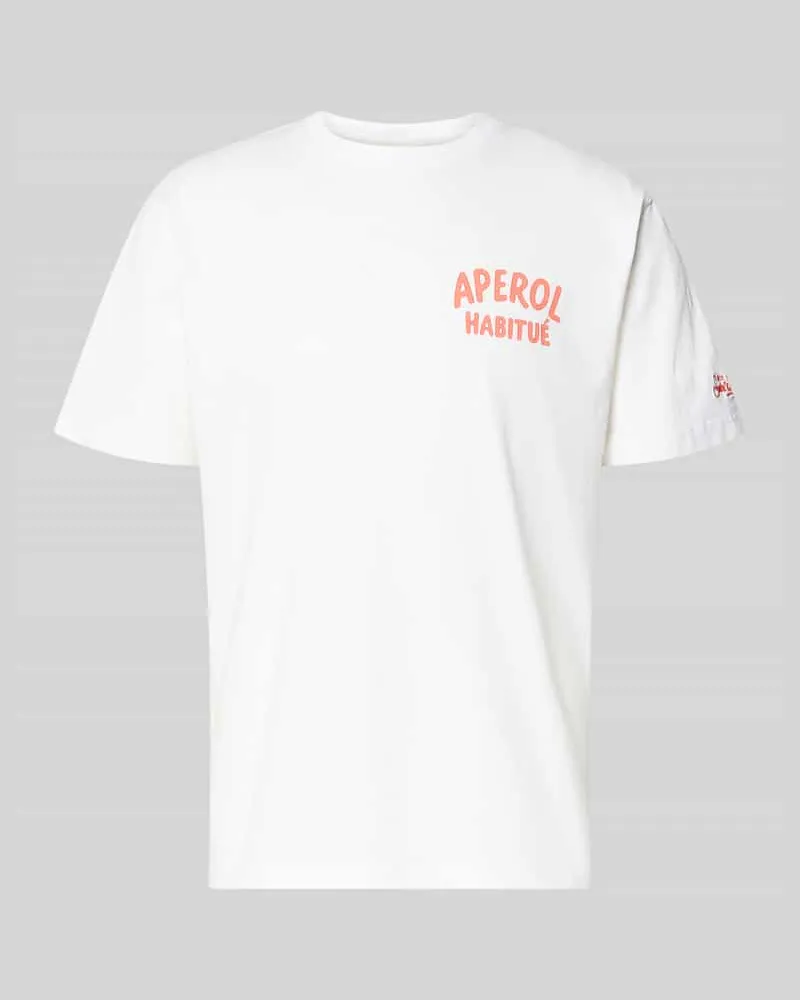 MC2 Saint Barth T-Shirt mit Label-Prints Modell 'PORTLAND Weiss