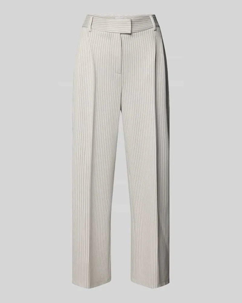 Rich&Royal Stoffhose mit Gesäßtaschen und Bügelfalte Weiss