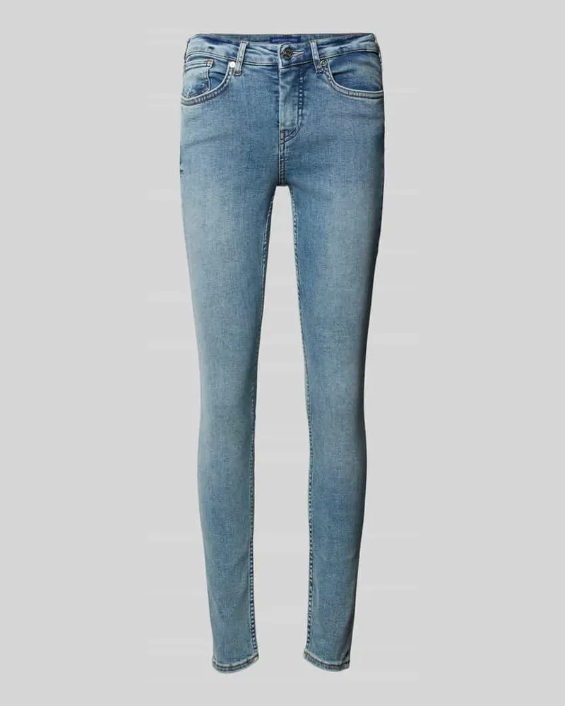 Scotch&Soda Skinny Fit Jeans im Used-Look Modell 'LA BOHEMIENNE Blau