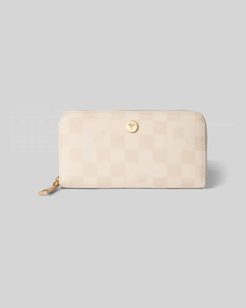 JOOP! Portemonnaie mit Label-Applikation Modell 'Melete Offwhite