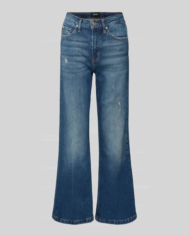 JOOP! Flared Jeans im Destroyed-Look Modell 'Chrisi Blau