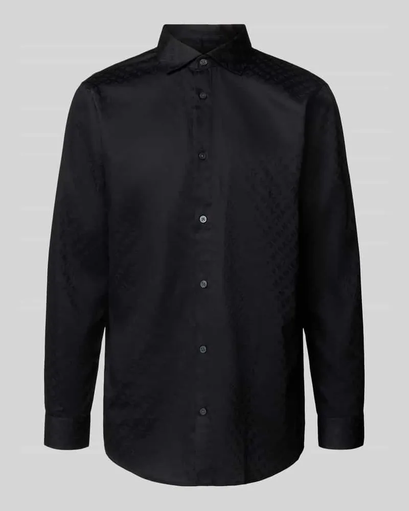 Armani Exchange Regular Fit Freizeithemd mit Allover-Logo-Print Black