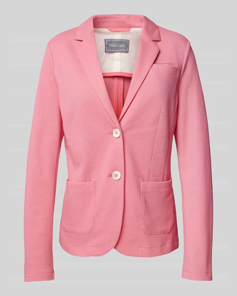 White Label Blazer mit aufgesetzten Taschen Pink