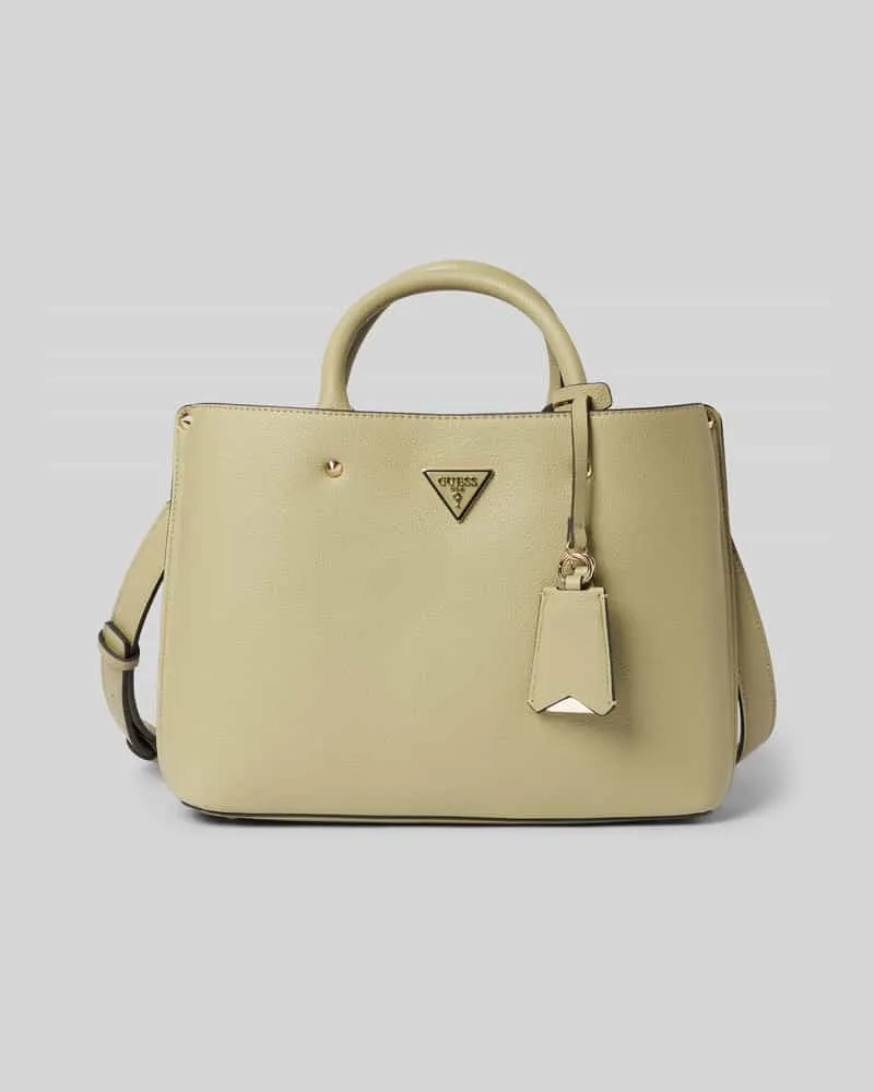 Guess Handtasche mit Label-Applikatikon Modell 'MERIDIAN Schilf