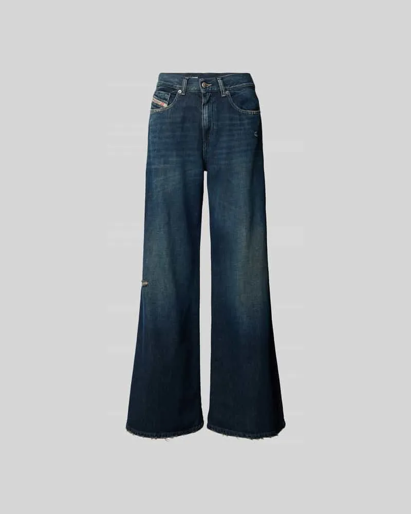 Diesel Wide Fit Jeans mit 5-Pocket-Design Dunkelblau