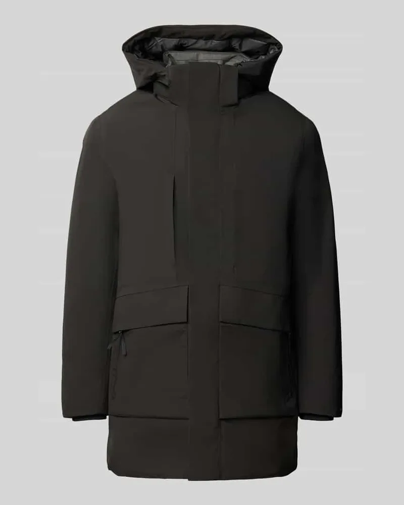 Jack & Jones Regular Fit Parka mit Pattentaschen Modell 'LAMOON Black