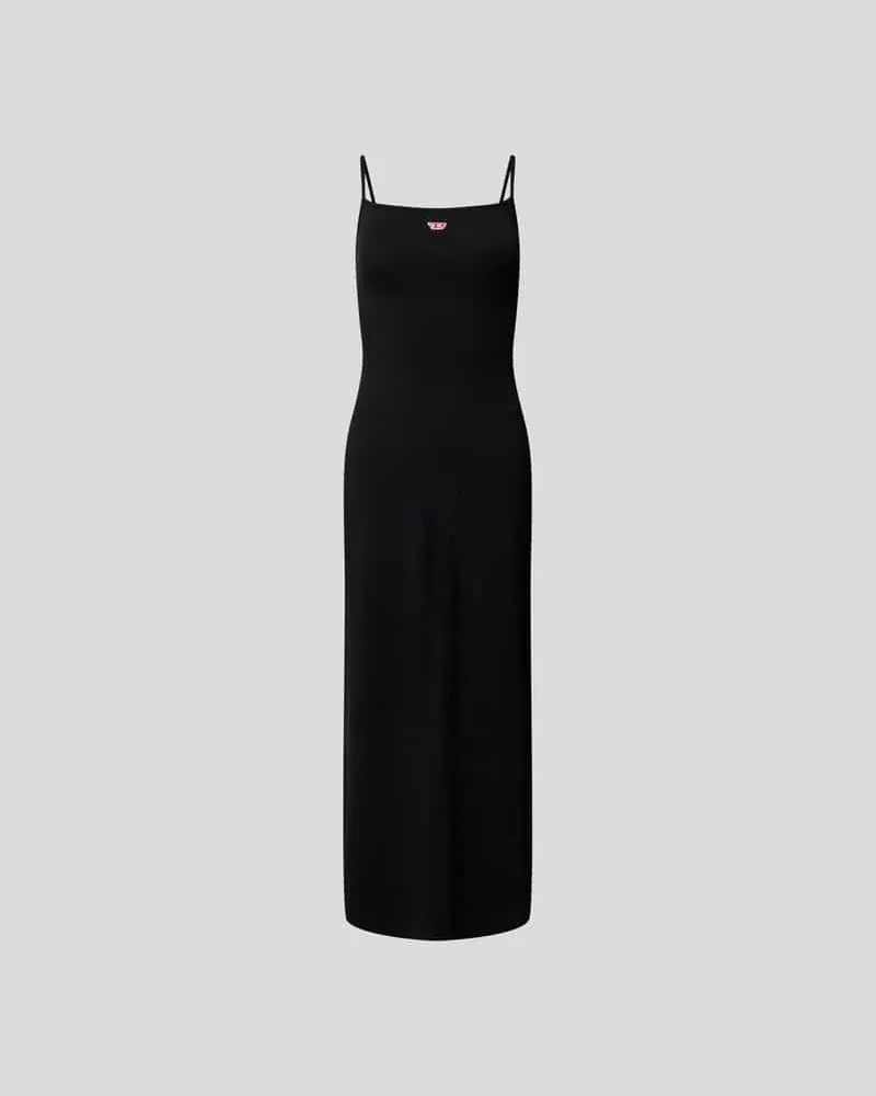 Diesel Midikleid mit Label-Detail Black