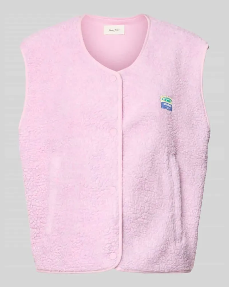 American Vintage Weste mit Rundhalsausschnitt Modell 'HOKTOWN Hellrosa