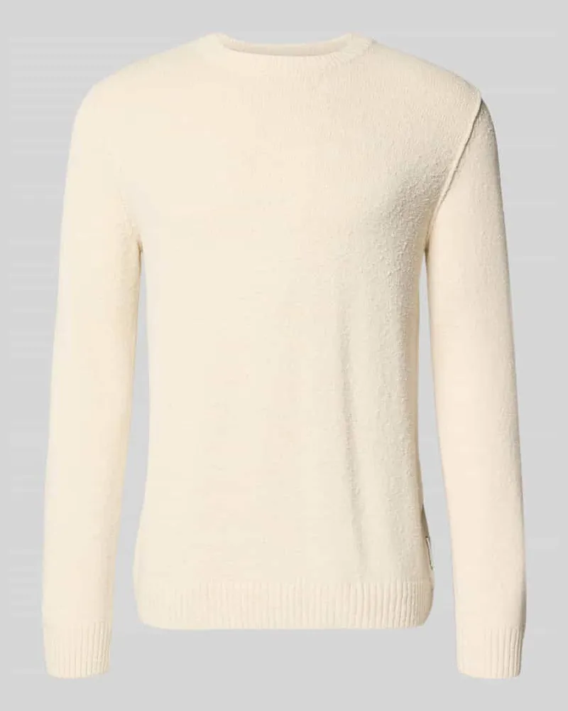Marc O'Polo Regular Fit Strickpullover aus Baumwoll-Mix Offwhite