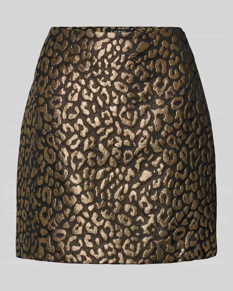 Ralph Lauren Bleistiftrock im Allover-Look Metallic