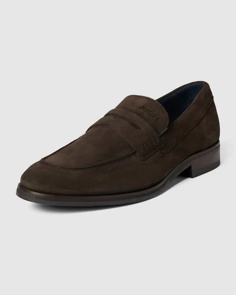 JOOP! Penny-Loafer mit Label-Details Dunkelbraun
