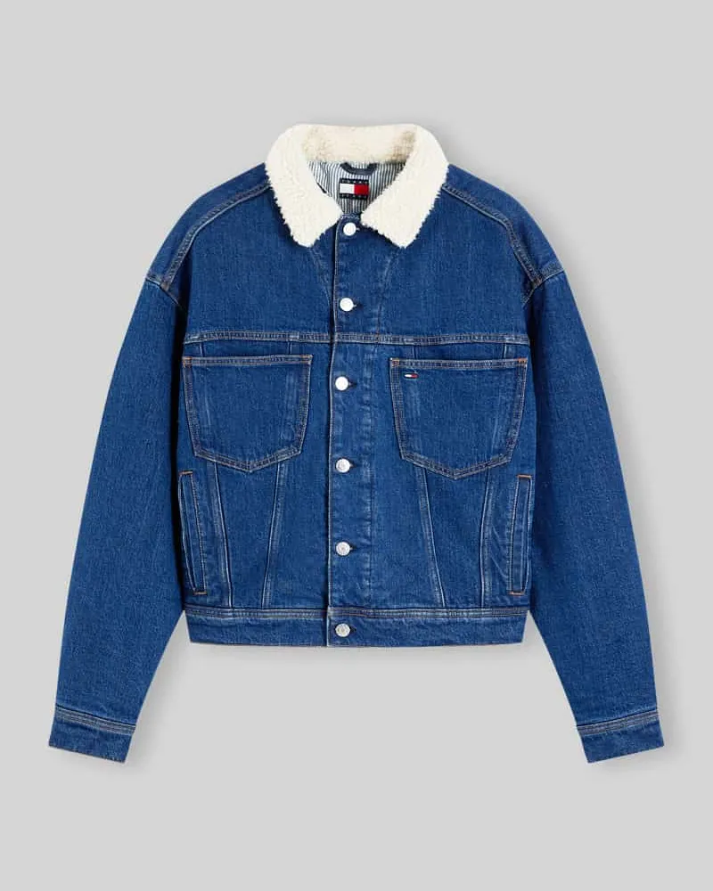 Tommy Hilfiger Regular Fit Jeansjacke aus Baumwoll-Mix Jeansblau