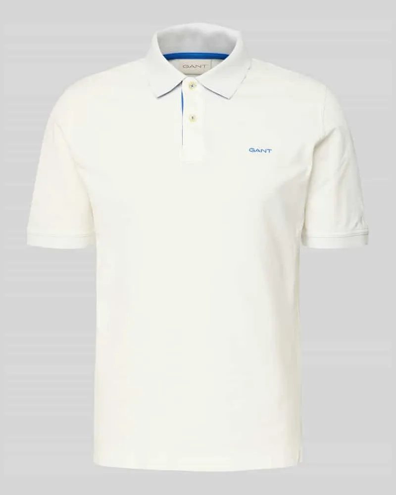 Gant Regular Fit Poloshirt mit Logo-Stitching Offwhite