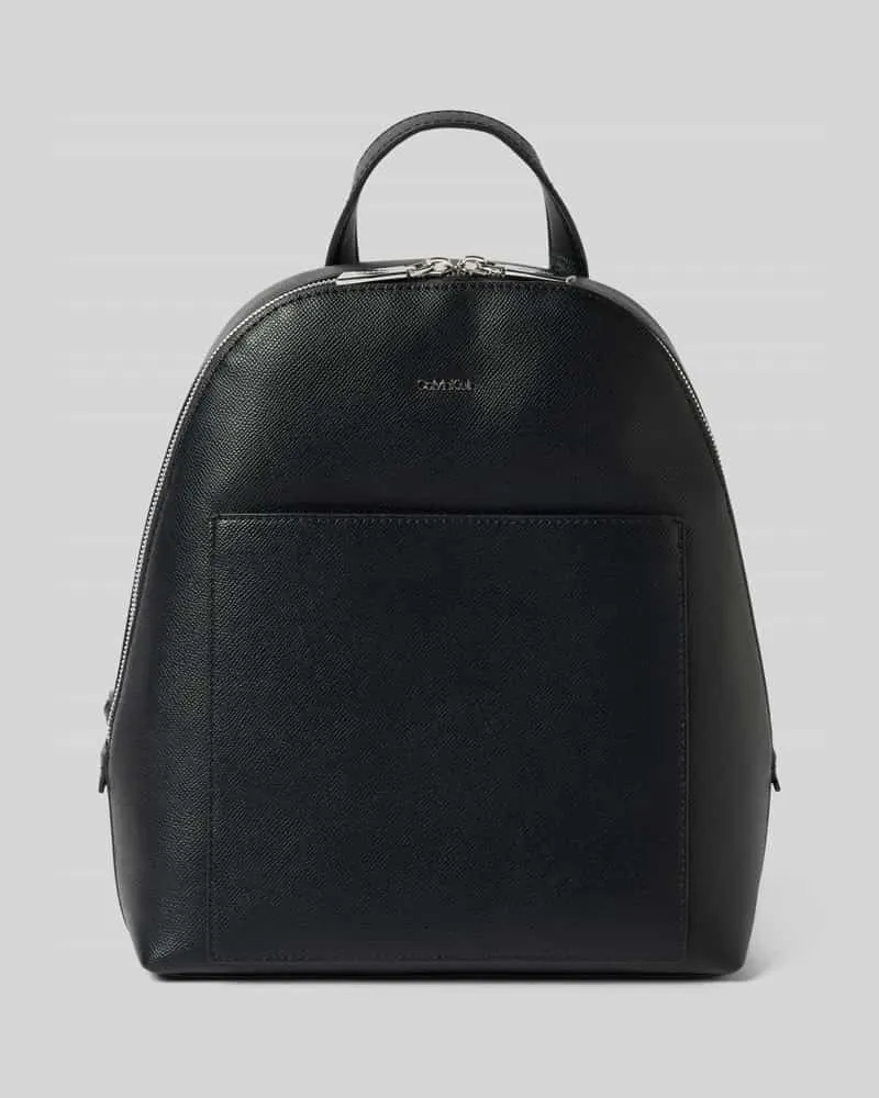 Calvin Klein Rucksack in Leder-Optik Modell 'CK MUST DOME Black