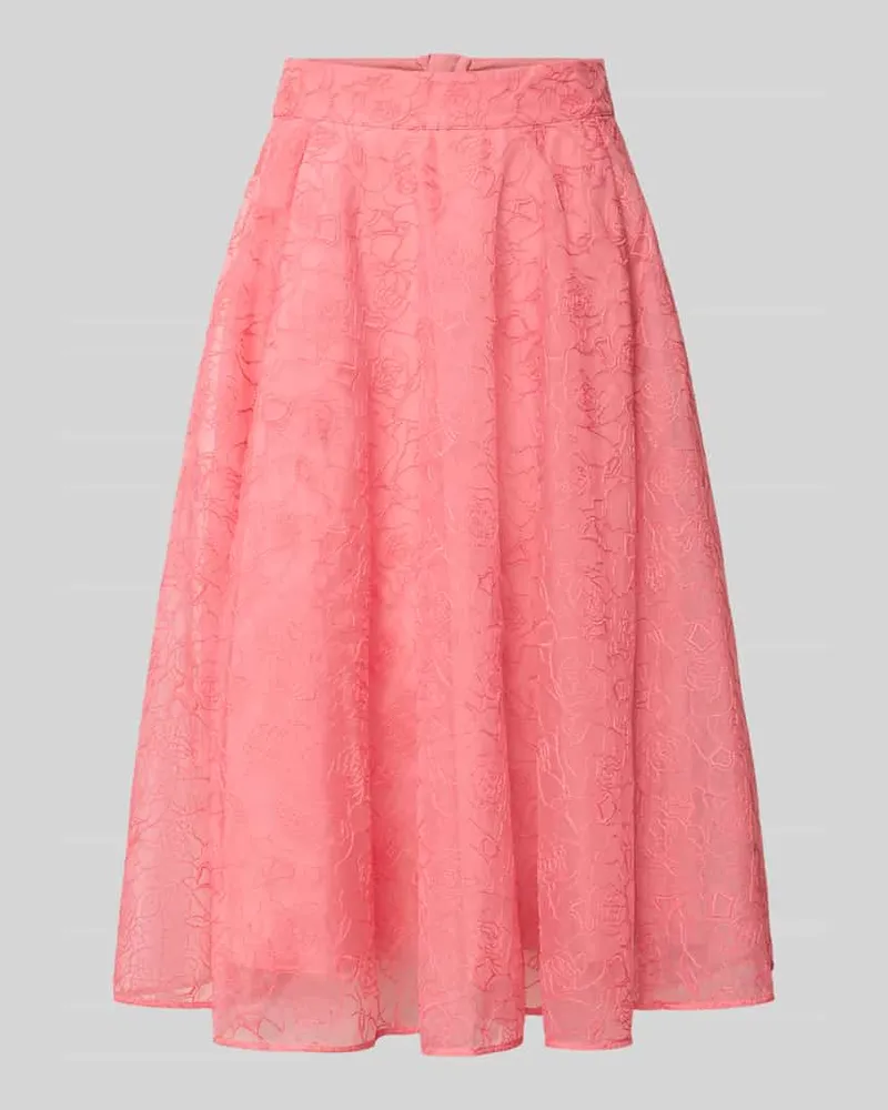 Ted Baker Midirock mit floralem Allover-Stitching Modell 'Krizie Koralle