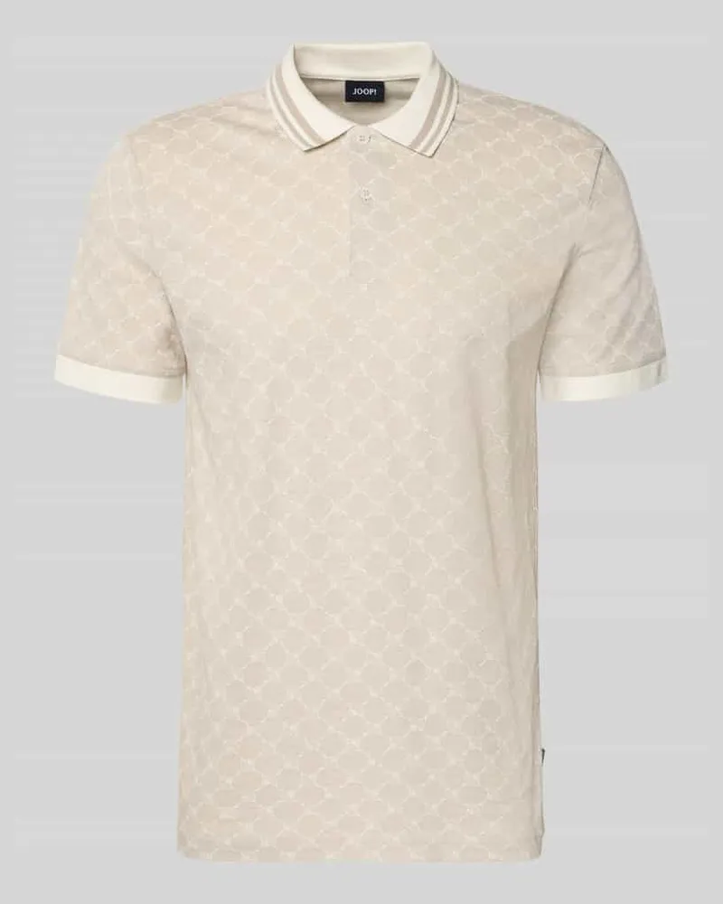 JOOP! Regular Fit Poloshirt mit Logo-Muster Modell 'Jessino Offwhite