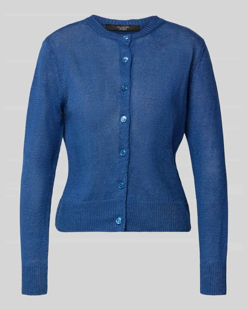 Max Mara Regular Fit Strickjacke aus reinem Leinen Modell 'BADIA Royal