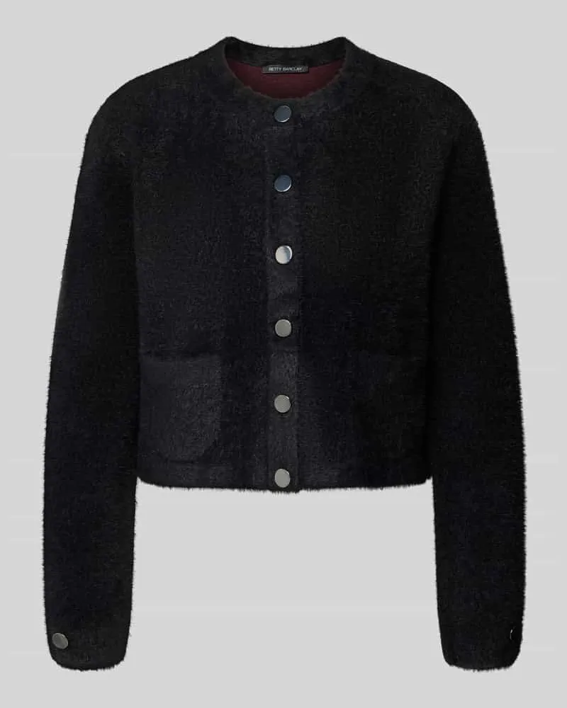 Betty Barclay Strickjacke mit Knopfleiste Black