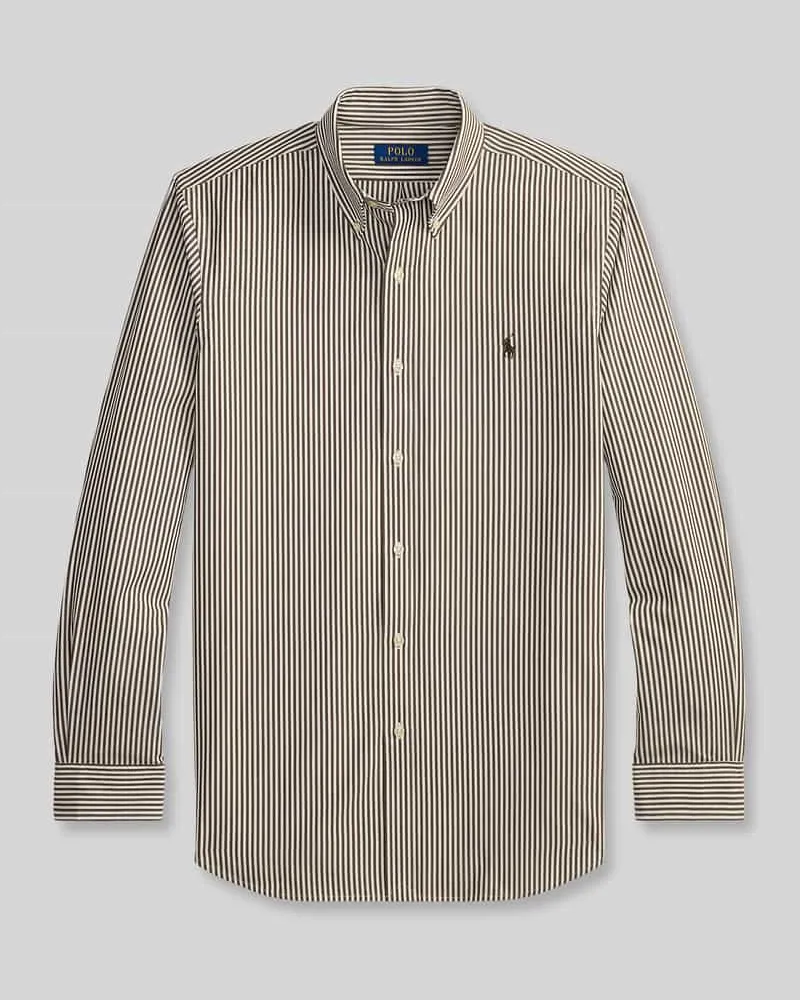 Ralph Lauren Slim Fit Freizeithemd aus Baumwoll-Mix Beige