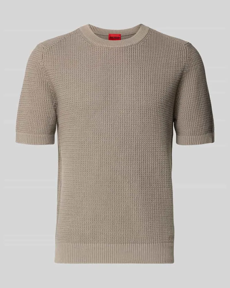 HUGO BOSS Regular Fit T-Shirt aus reiner Baumwolle Modell 'SAFFON Hellbraun