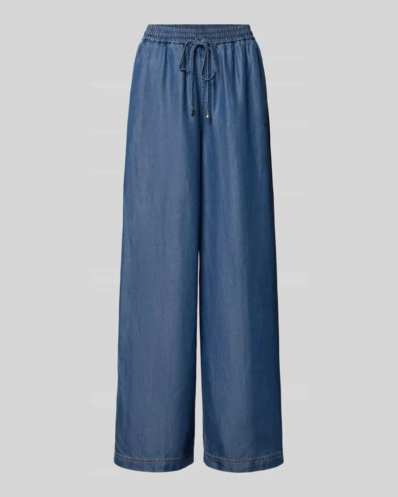 HUGO BOSS Wide Leg Weite Hose aus Lyocell Modell 'C_TANELLA Blau