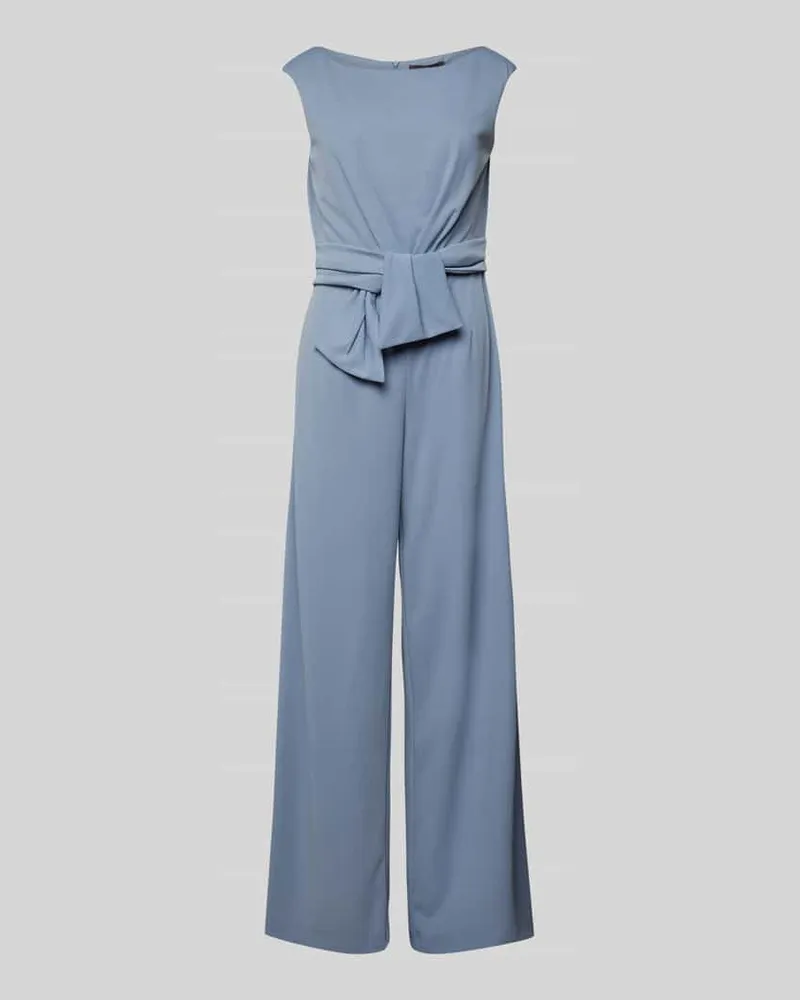 Vera Mont Jumpsuit mit Bindegürtel Hellblau