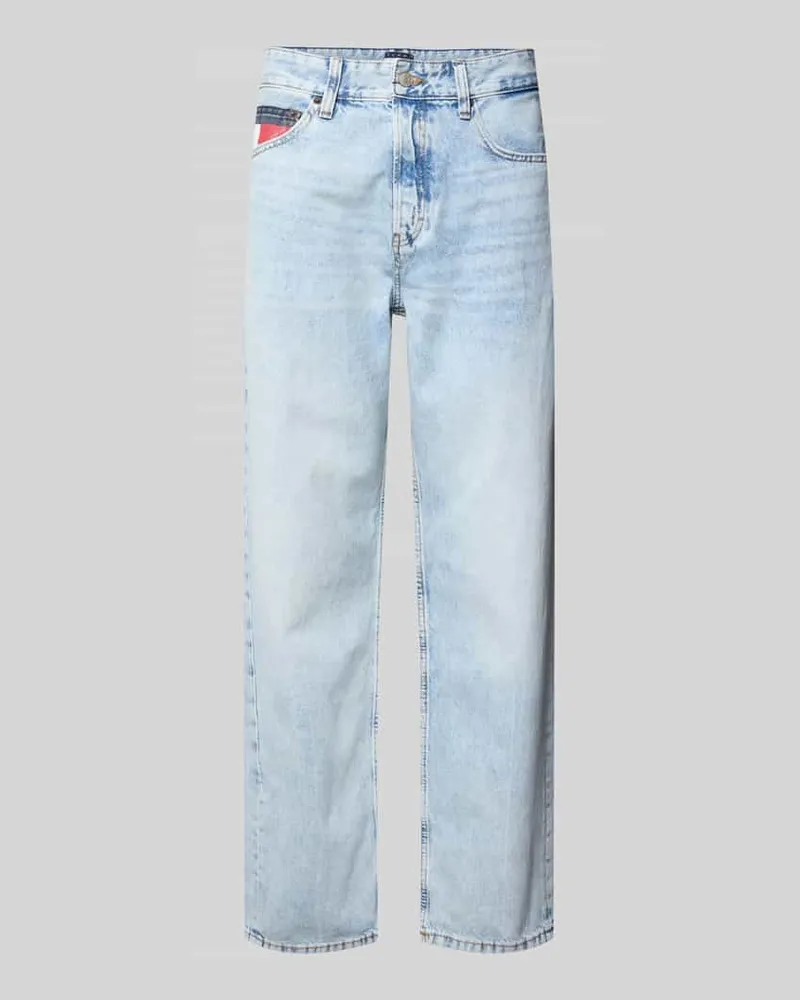 Tommy Hilfiger Straight Fit Jeans aus reiner Baumwolle Hellblau
