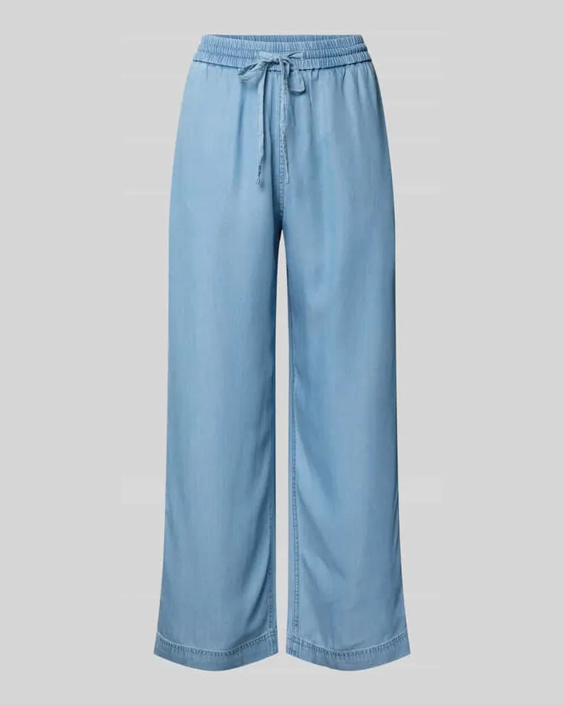Marc O'Polo Weite Hose aus leichtem Lyocell im Denim Look Jeansblau