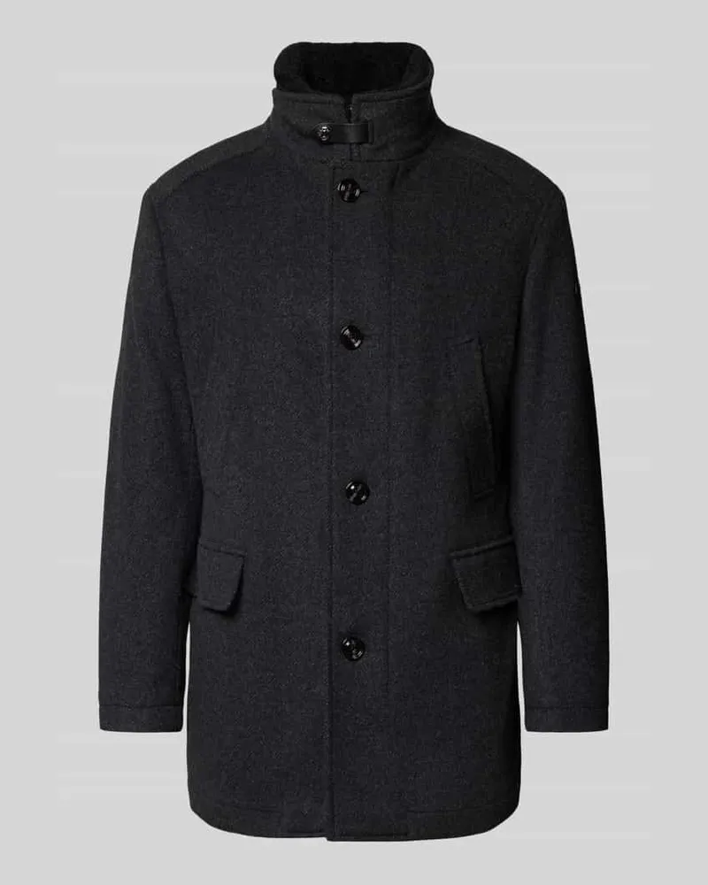 JOOP! Regular Fit Kurzmantel aus Woll-Mix Modell 'Gary Anthrazit