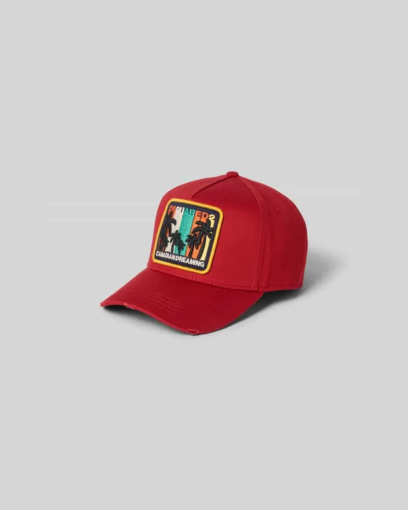 Dsquared2 Base Cap mit Logo-Patch Dunkelrot